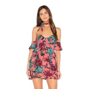 For Love & Lemons Flamenco Strapless Mini Dress